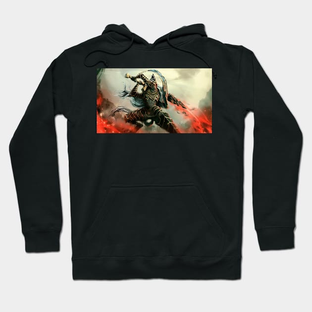 Maliketh, the Black Blade Hoodie by HeyJay